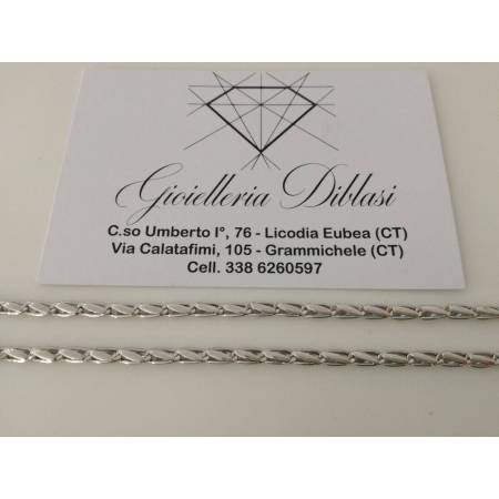 Bracciale in oro bianco 18kt 750% Made in Italy - 2