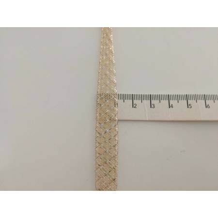 BRACCIALE In ORO Bicolore GIALLO E ORO BIANCO 18 Karati 750%/1000 Made In Italy - 3