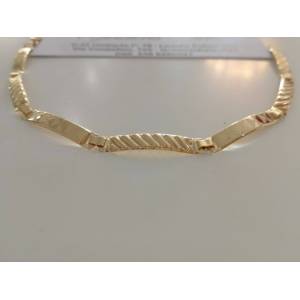 BRACCIALE Uomo Semirigido ORO GIALLO 18 Kt 750% Altissima Manifattura Italiana - 1 2