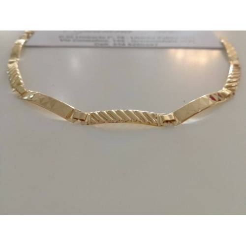 BRACCIALE Uomo Semirigido ORO GIALLO 18 Kt 750% Altissima Manifattura Italiana - 2