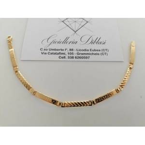 BRACCIALE Uomo Modello Semirigido ORO GIALLO 18 Karati 750% Manifattura Italiana - 1