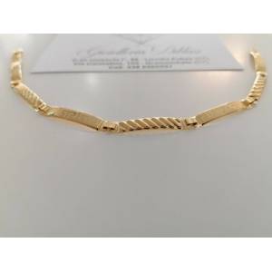 BRACCIALE Uomo Modello Semirigido ORO GIALLO 18 Karati 750% Manifattura Italiana - 1 2
