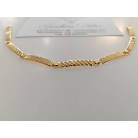 BRACCIALE Uomo Modello Semirigido ORO GIALLO 18 Karati 750% Manifattura Italiana - 2