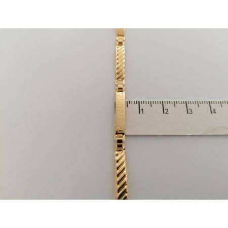 BRACCIALE Uomo Modello Semirigido ORO GIALLO 18 Karati 750% Manifattura Italiana - 3