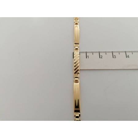BRACCIALE Uomo Modello Semirigido ORO GIALLO 18 Karati 750% Manifattura Italiana - 3