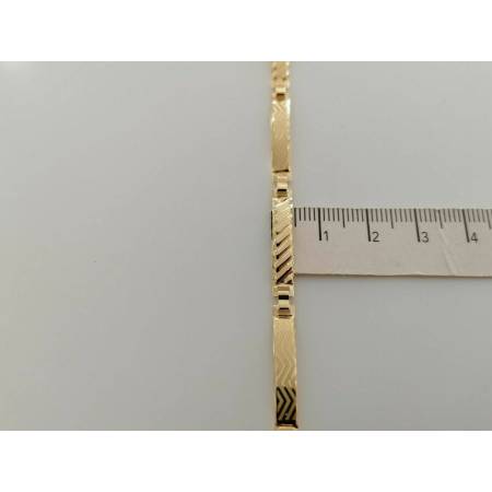 BRACCIALE Uomo Modello SEMIRIGIDO ORO GIALLO 18 Karati 750% Manifattura Italiana - 3