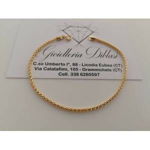 BRACCIALE In ORO GIALLO 18 Karati 750%/1000 Uomo Donna Unisex Maglia Simile FOPE - 1