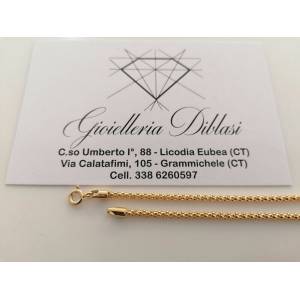 BRACCIALE In ORO GIALLO 18 Karati 750%/1000 Uomo Donna Unisex Maglia Simile FOPE - 1 2
