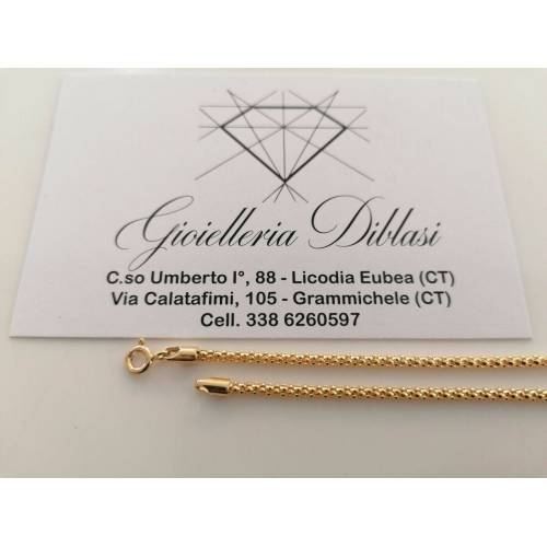 BRACCIALE In ORO GIALLO 18 Karati 750%/1000 Uomo Donna Unisex Maglia Simile FOPE - 2