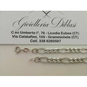 BRACCIALE Uomo Donna UNISEX ORO BIANCO oro 18 karati 750% made in Italy - 1 2