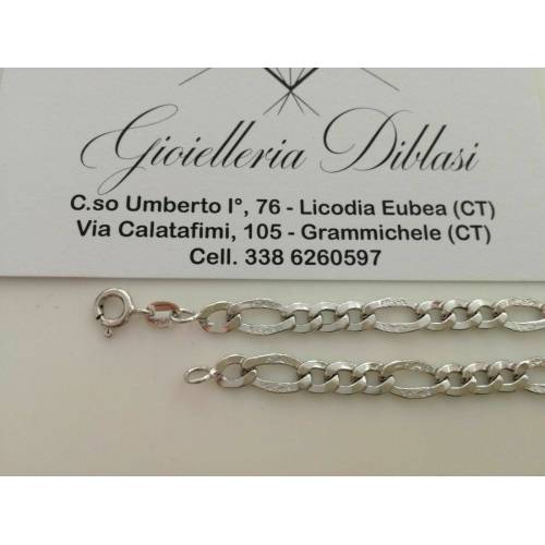 BRACCIALE Uomo Donna UNISEX ORO BIANCO oro 18 karati 750% made in Italy - 2