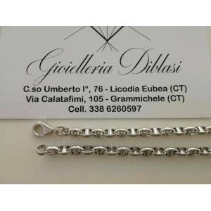 BRACCIALE ORO BIANCO 18 Karati 750/1000 Uomo Donna Unisex Made in Italia - 1 2