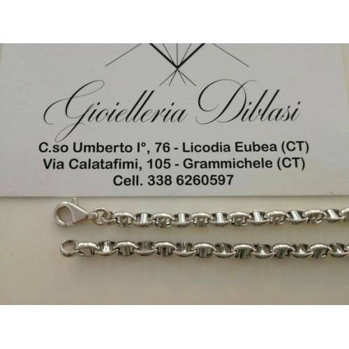 BRACCIALE ORO BIANCO 18 Karati 750/1000 Uomo Donna Unisex Made in Italia - 2