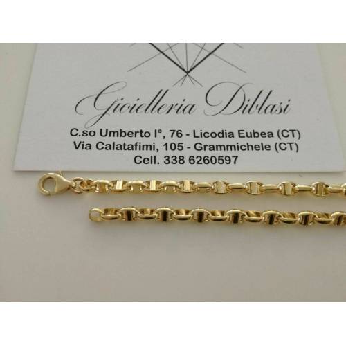 BRACCIALE Oro 18 Karati 750% Uomo Donna Unisex ORO GIALLO Made in Italia - 2