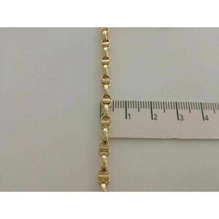 BRACCIALE Oro 18 Karati 750% Uomo Donna Unisex ORO GIALLO Made in Italia - 3