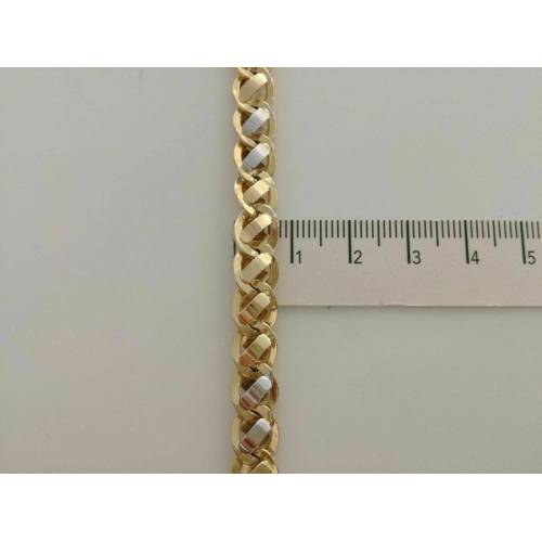 BRACCIALE ORO 18 Karati 750% Uomo Donna Unisex ORO GIALLO e BIANCO Bicolore - 3