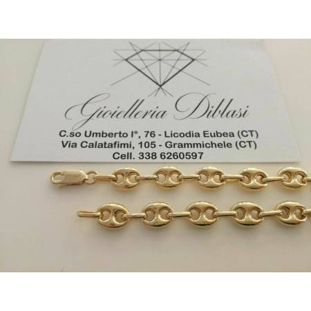 BRACCIALE Uomo Oro 18 Karati 750% ORO GIALLO modello Marinara made in Italia - 2