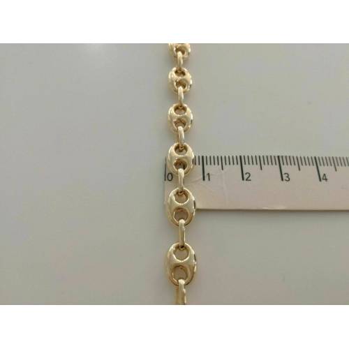 BRACCIALE Uomo Oro 18 Karati 750% ORO GIALLO modello Marinara made in Italia - 3