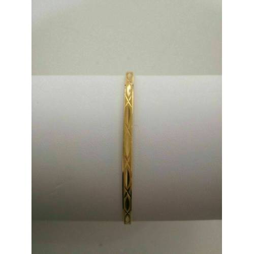 BRACCIALI 3 RIGIDI Oro GIALLO 18 Karati 750% Donna Made in italy - 4