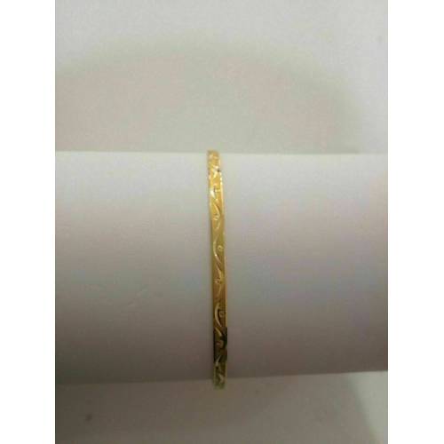 BRACCIALI 3 RIGIDI Oro GIALLO 18 Karati 750% Donna Made in italy - 5