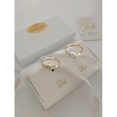 FEDE NUZIALE UNOAERRE 5 GRAMMI ORO Giallo 18 KARATI 750% CLASSICA MATRIMONIO - 4