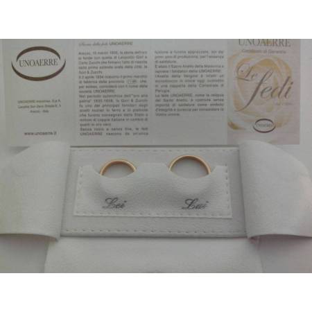 FEDE NUZIALE UNOAERRE 10 GRAMMI ORO Giallo 18 KARATI 750% CLASSICA MATRIMONIO - 4