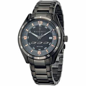 OROLOGIO MASERATI Uomo SORPASSO GMT Black Acciaio Nero Con Datario R8853124001 - 1