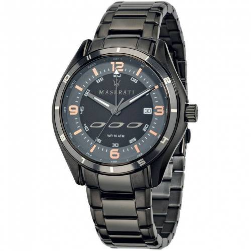 OROLOGIO MASERATI Uomo SORPASSO GMT Black Acciaio Nero Con Datario R8853124001 - 1