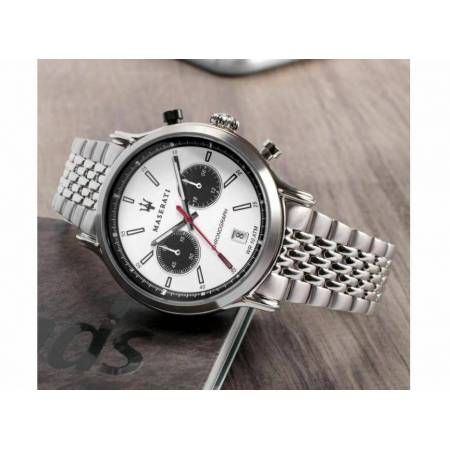 OROLOGIO MASERATI Da Polso CRONOGRAFO Uomo LEGEND Argento In Acciaio R8873638004 - 4