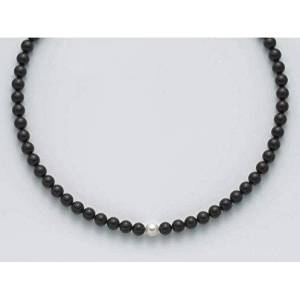 COLLANA DI PERLE MILUNA ONICE NERO ARGENTO 925% TERRA E MARE PCL4447V - 1