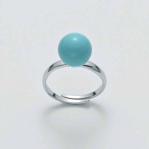 ANELLO MILUNA PERLA PASTA DI TURCHESE ARGENTO 925% LID2996 - 1
