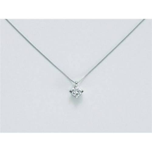 COLLANA MILUNA PUNTO LUCE In Oro Bianco 18 KT 750%/1000 E DIAMANTE CLD5065-020G7 - 1