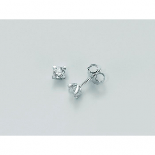 ORECCHINI MILUNA PUNTO LUCE In Oro Bianco 18 KT 750%/1000 E DIAMANTI ERD5068-020G7 - 1