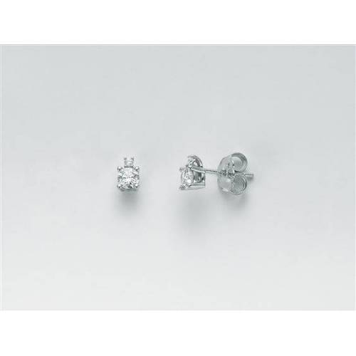 ORECCHINI MILUNA PUNTO LUCE In Oro Bianco 18 KT 750%/1000 E DIAMANTI ERD2495-020G7 - 1