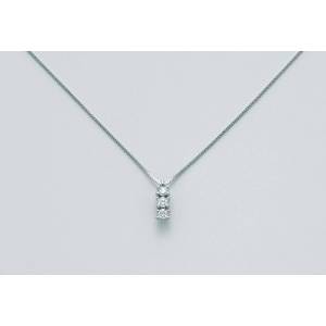COLLANA MILUNA PUNTO LUCE TRILOGY In Oro Bianco 18 KT 750%/1000 E DIAMANTI CLD4115-024G7 - 1