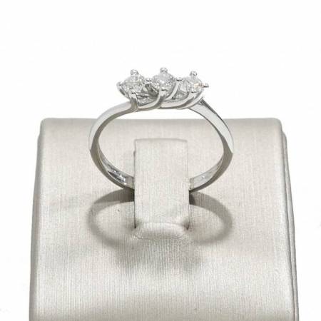 ANELLO MILUNA TRILOGY Con DIAMANTI In Oro Bianco 18 KT 750%/1000 LID3312-039G7 - 2