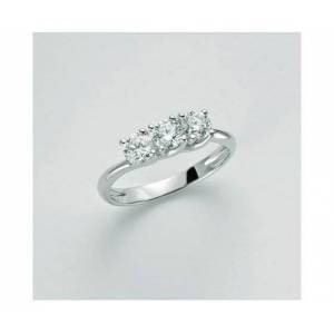 ANELLO MILUNA TRILOGY Con DIAMANTI In Oro Bianco 18 KT 750%/1000 LID3295-024G7 - 1