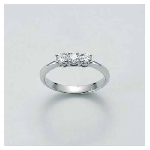 ANELLO MILUNA TRILOGY Con DIAMANTI In Oro Bianco 18 KT 750%/1000 LID3227-018G7 - 1