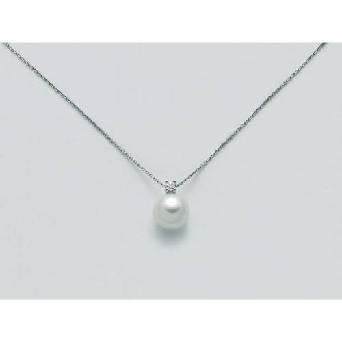 COLLANA MILUNA PERLA E DIAMANTE In Oro 18 Karati 750%/1000 PCL5499 - 1