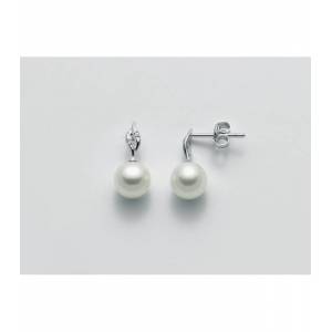 ORECCHINI MILUNA PERLE E DIAMANTI In Oro 18 Karati 750%/1000 PER2284 - 1
