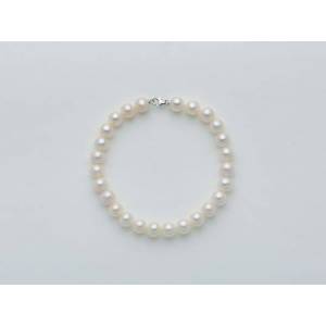 BRACCIALE DI PERLE MILUNA 6,5-7 Con Chiusura In ORO BIANCO 18 KT PBR1677V - 1