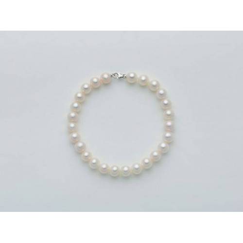 BRACCIALE DI PERLE MILUNA 6,5-7 Con Chiusura In ORO BIANCO 18 KT PBR1677V - 1