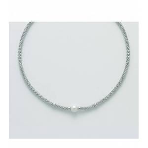 COLLANA CON PERLA MILUNA COLLEZIONE MISS ITALIA IN ARGENTO 925% PCL5835B - 1