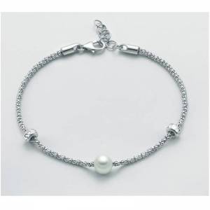 BRACCIALE DI PERLE MILUNA COLLEZIONE MISS ITALIA IN ARGENTO 925% PBR2987 - 1
