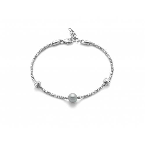 BRACCIALE DI PERLE MILUNA COLLEZIONE MISS ITALIA IN ARGENTO 925% PBR3024 - 1