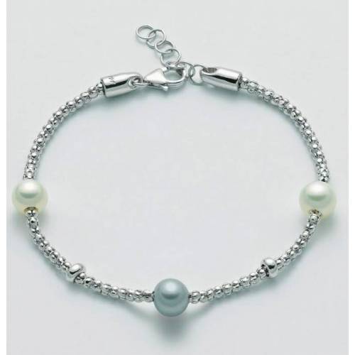 BRACCIALE DI PERLE MILUNA COLLEZIONE MISS ITALIA IN ARGENTO 925% PBR2990 - 1