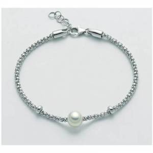 BRACCIALE DI PERLE MILUNA COLLEZIONE MISS ITALIA IN ARGENTO 925% PBR2986 - 1