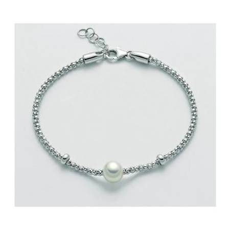 BRACCIALE DI PERLE MILUNA COLLEZIONE MISS ITALIA IN ARGENTO 925% PBR2986 - 1