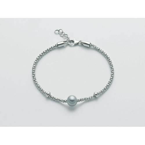 BRACCIALE DI PERLE MILUNA COLLEZIONE MISS ITALIA IN ARGENTO 925% PBR3025 - 1