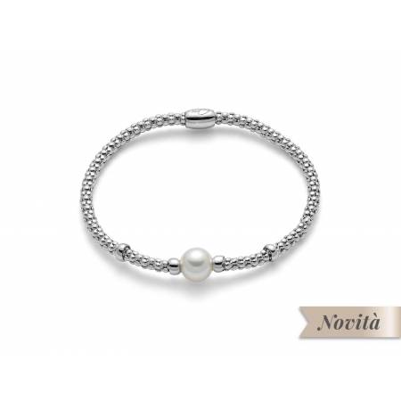 BRACCIALE DI PERLE MILUNA COLLEZIONE MISS ITALIA IN ARGENTO 925% PBR2992-M - 1
